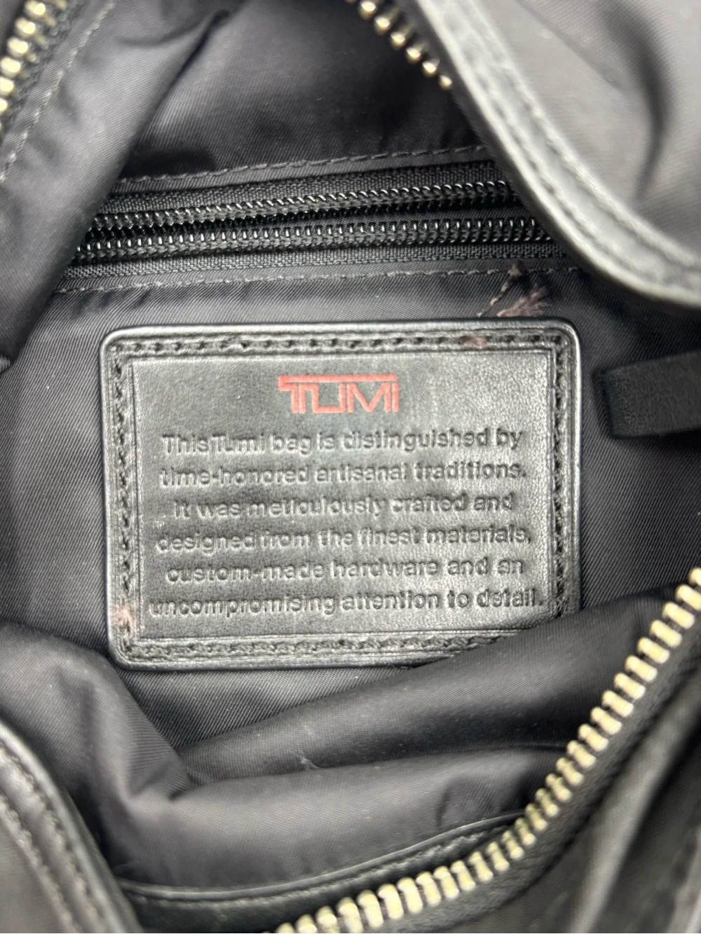Tumi bag has
